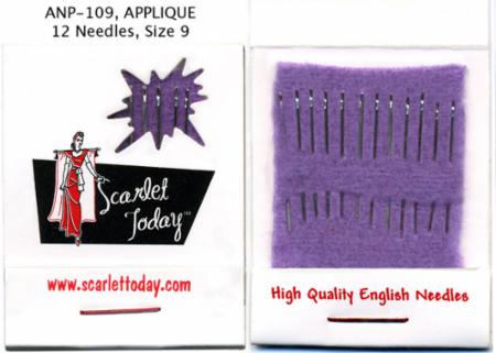 Scarlet Today Applique Needles Size 9 image 0