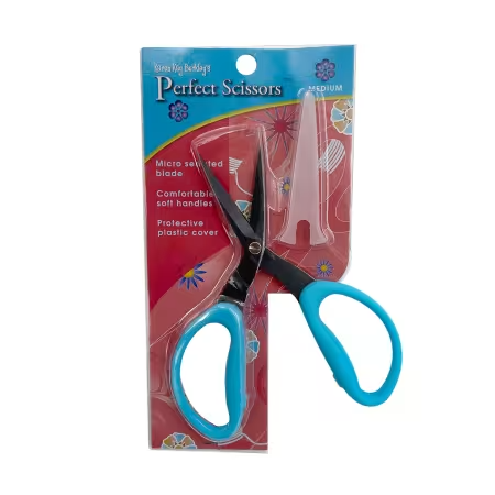 Perfect Scissors Blue 6in Medium Micro-Serrated Non-slip Blade