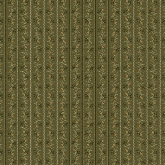 Piecemakers Sampler - Essle's Stripe Green 16" Remnant