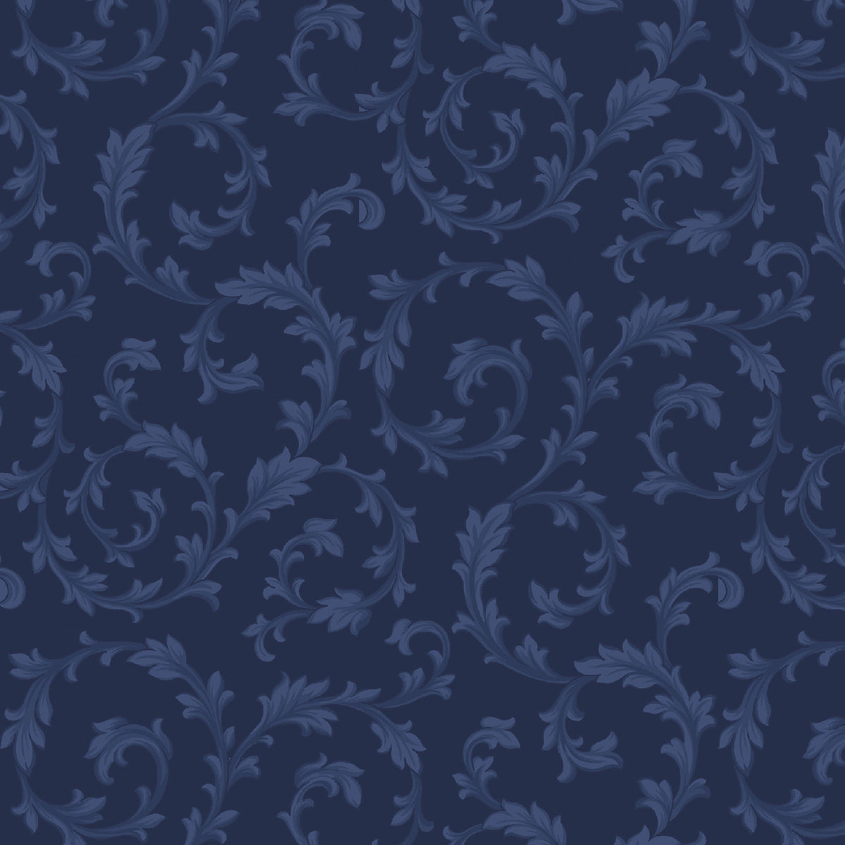 Marcus Fabrics 108" Wide Backing Smithonian Institution Swirl R360849D Navy