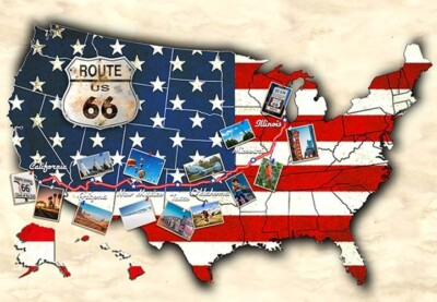 Route 66 Panel 36" W5414-15