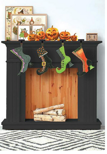 Witches' Boots Felt Panel 50% OFF!