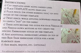 Embroidery Stitch Templates image 1