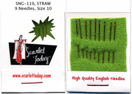 Scarlet Today Straw Needles Size 10 image 0