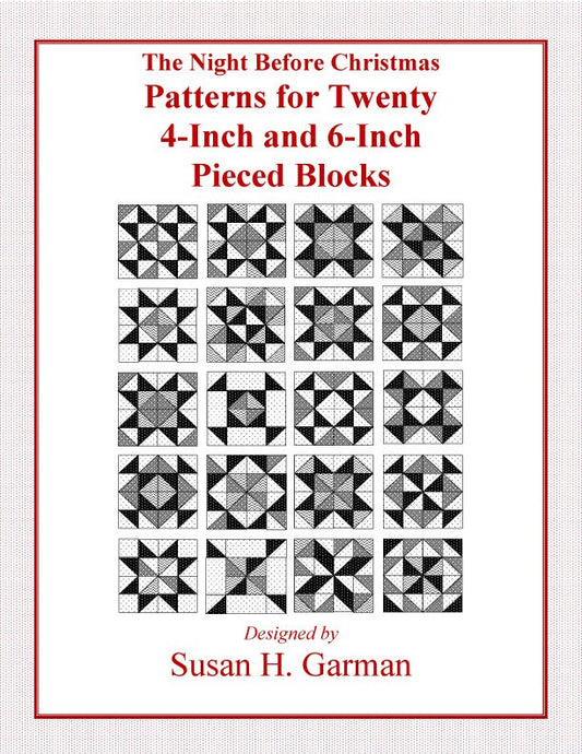 Sale! The Night Before Christmas: Patterns for Twenty 4-inch and 6-inch Pieced Blocks image 0