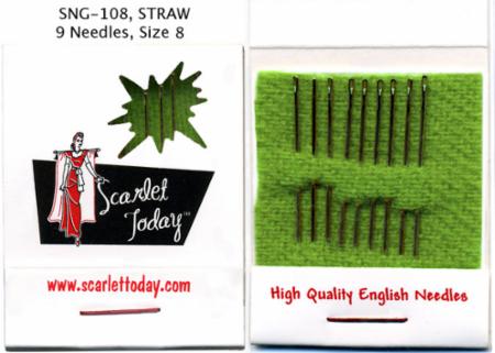 Scarlet Today Straw Needles Size 8 image 0