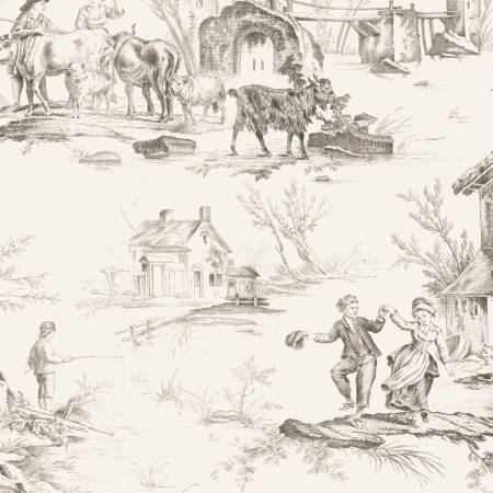 Blackberry Bramble Toile Ivory 98758-199