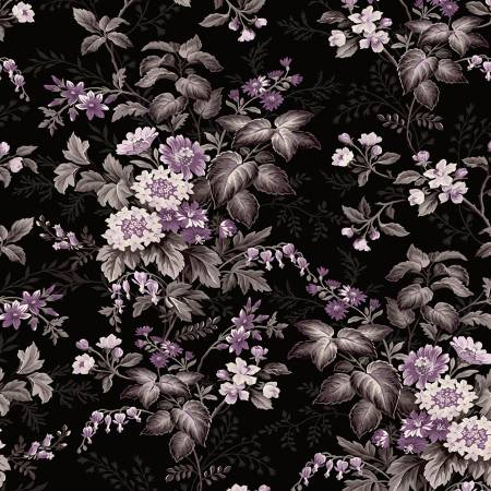 Blackberry Bramble Large Floral Black 98759-969