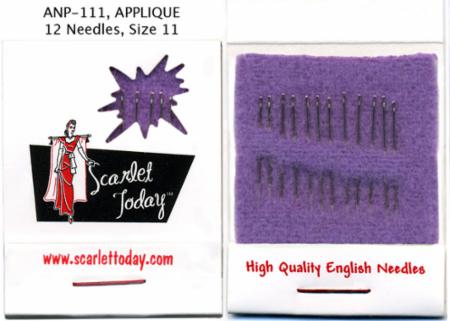 Scarlet Today Applique Needles Size 11 image 0