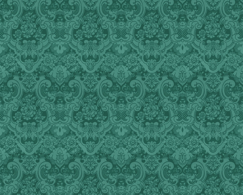 Benartex Brocade Teal Christmas Magic