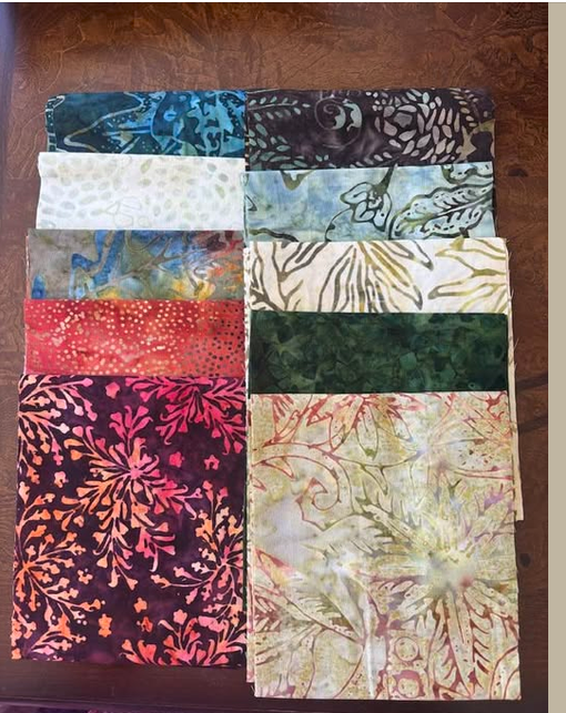Forest Floor Tonga Batik Fat Eight Pack