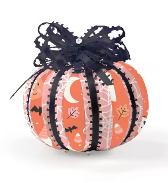 Peekaboo Pumpkin No Sew Ornament by The Ornament Girl