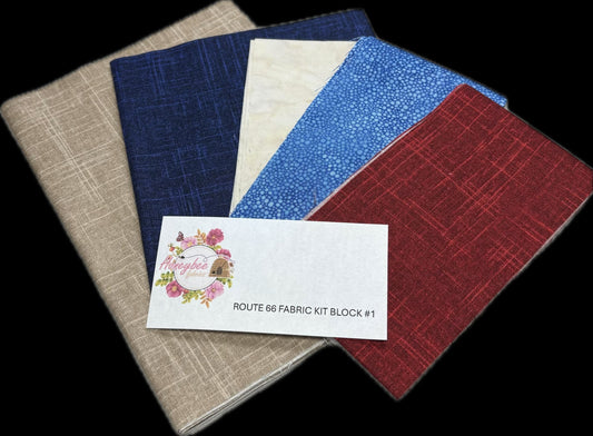 Route 66 Fabric Kit Block 1 Entire Pattern Included!