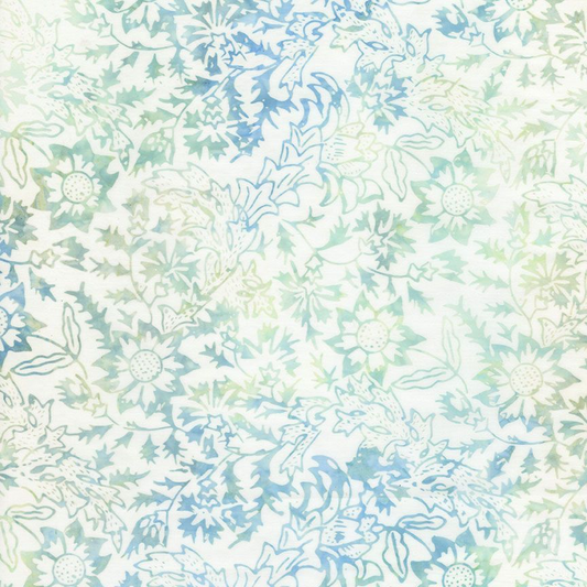 Tonga Batiks Seafoam Florals B2776-Seafoam