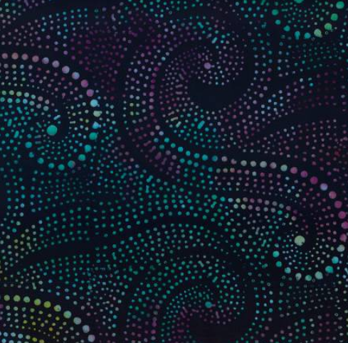 Moonshadow Batik Black Dotty Swirls Batik 22310-967