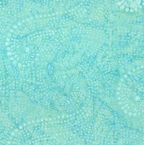Moonshadow Batik Aqua Dotty Swirls Batik 22310 477