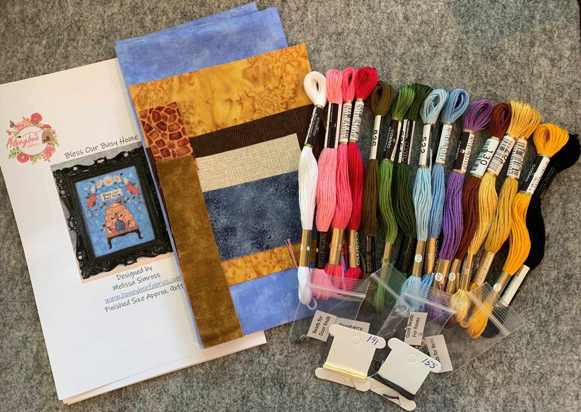 Bless Our Busy Home Pattern And Kit Together Sale! image 0