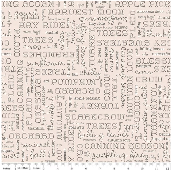 Wide Back Autumn Words Latte