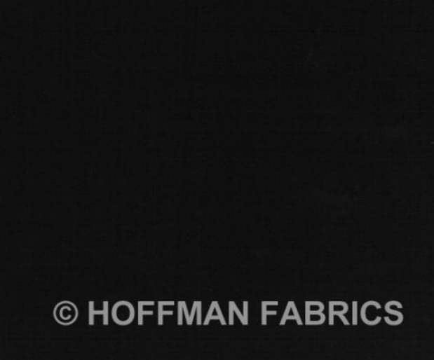 Hoffman Batik Black 1895 Remnant 1 Yard