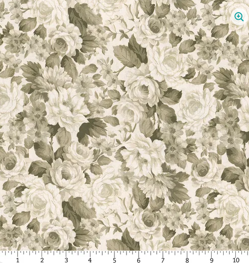 1/2 Yard Remnant Blackberry Bramble By Wilmington Prints