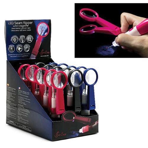 LED Seam Ripper with Magnifer Navy image 0
