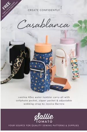 Casablanca Water Bottle Carry All Pattern