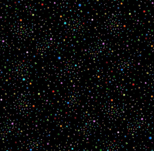 Chicken Scratch Confetti Fabric - Charisma Horton of Timeless Treasure