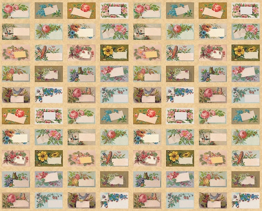 Flea Market Mix Parchment Quilt Labels